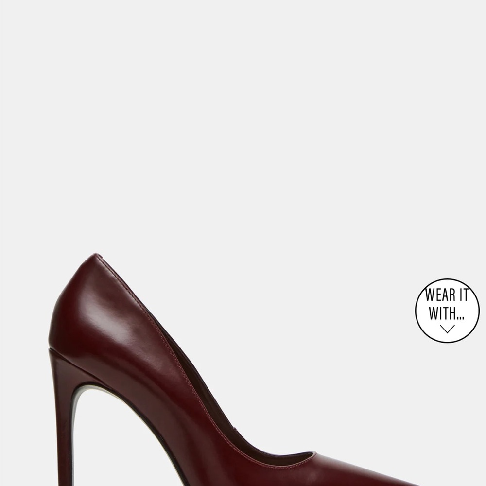 Steve Madden Wine Colored Heels Pointed Toe Stiletto